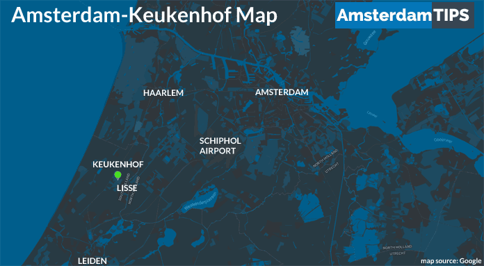 amsterdam-keukenhof map
