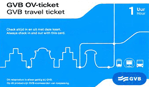 gvb 1 hour travel ticket
