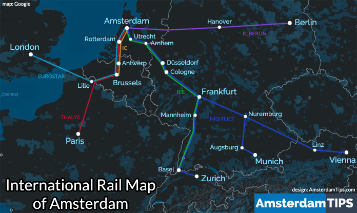 international rail map amsterdam