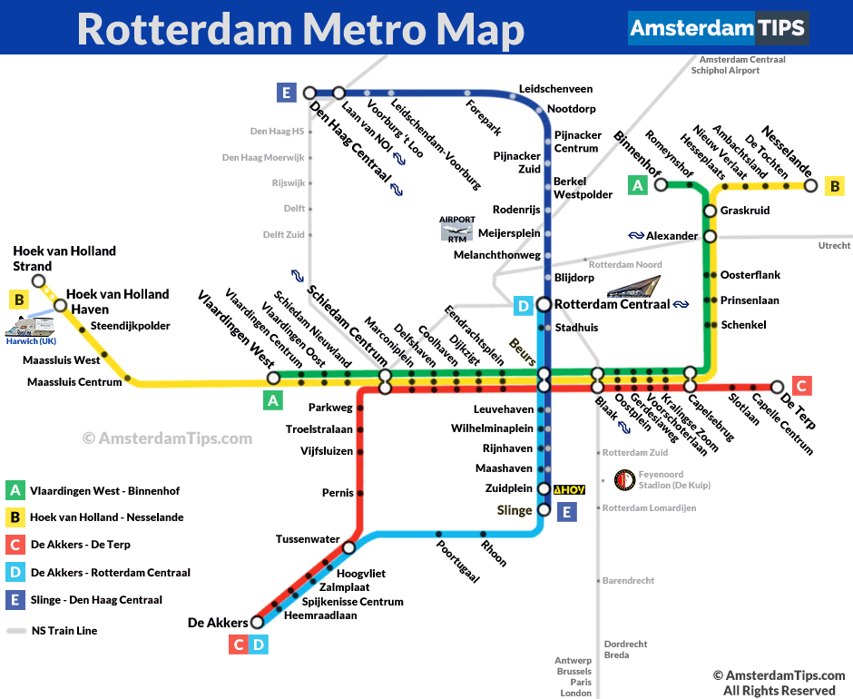 rotterdam metro map