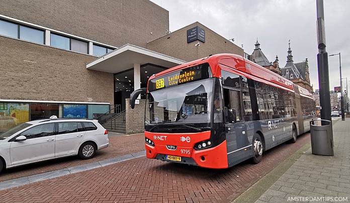 amsterdam airport express bus 397 at van gogh museum