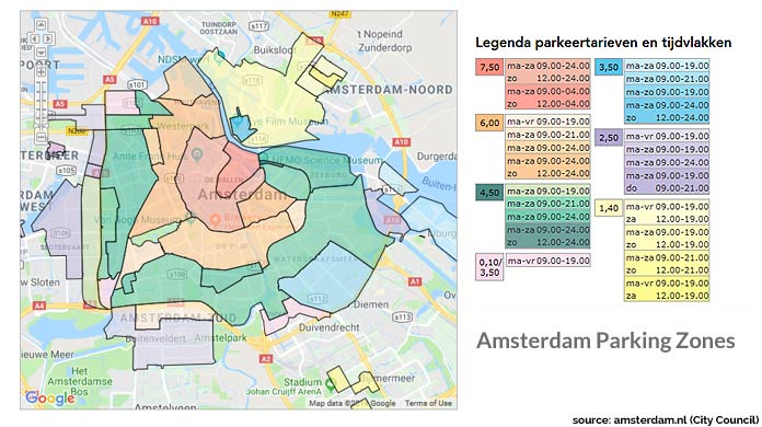 amsterdam parking rates