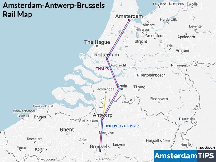 amsterdam-antwerp-brussels rail map