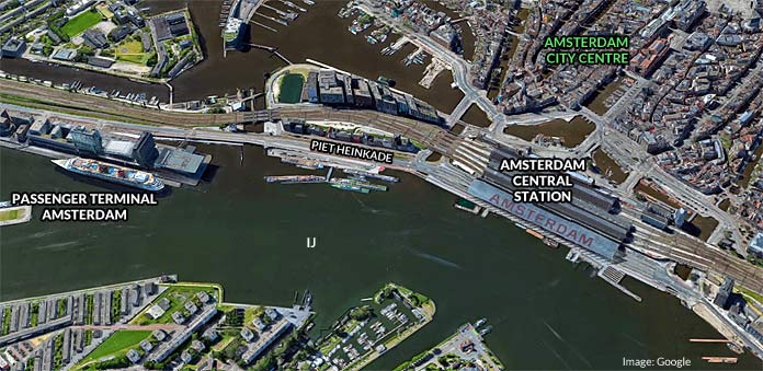 amsterdam cruise port terminal map