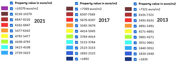 amsterdam house price per square metre