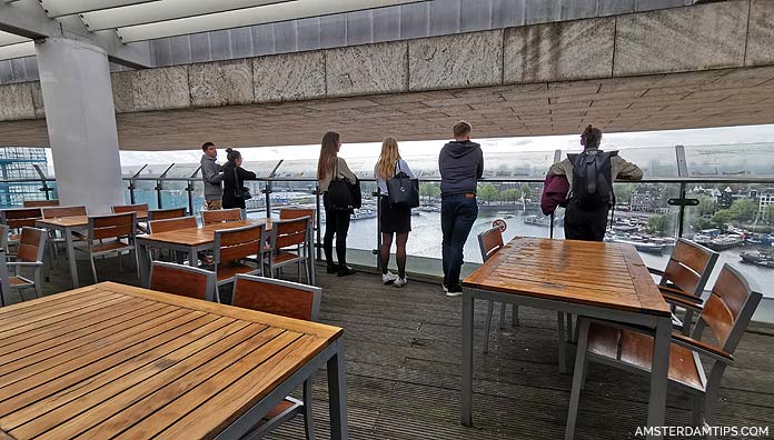 amsterdam central library panorama terrace