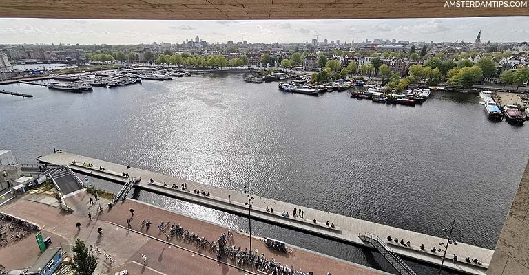 view from amsterdam central library