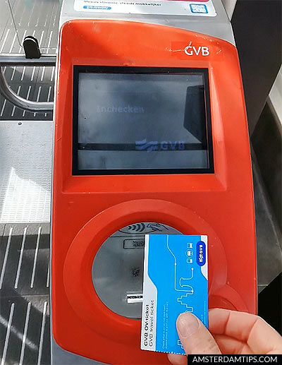 amsterdam metro gate card reader