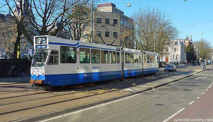 amsterdam tram 7 historic image