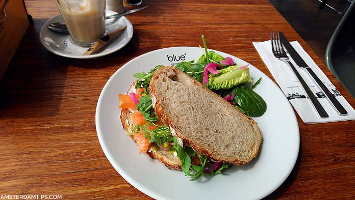 blue cafe amsterdam sandwich