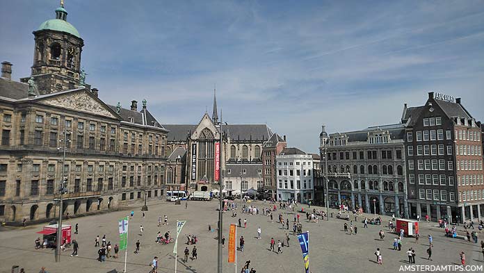 dam square amsterdam western side