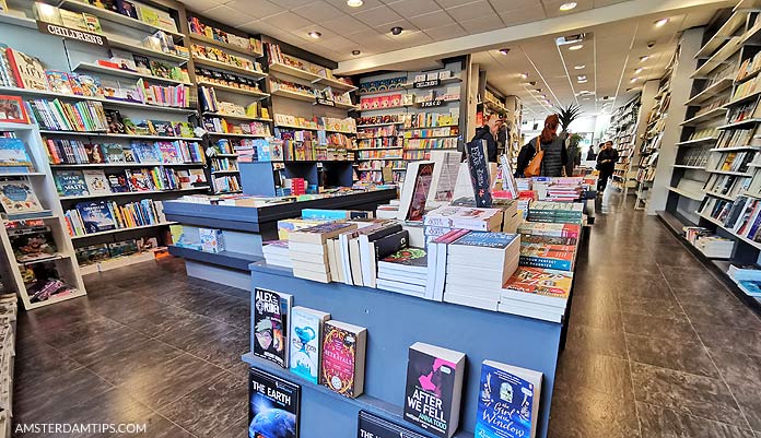 english bookshop amsterdam interior