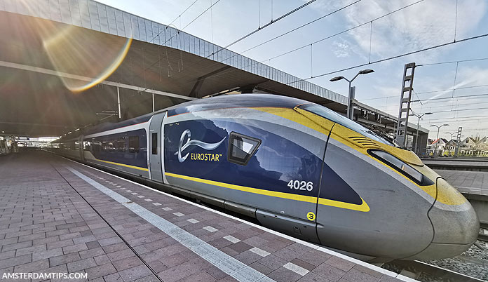 eurostar e320 train at rotterdam
