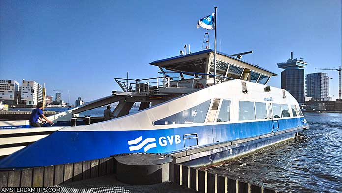 free GVB ferry amsterdam