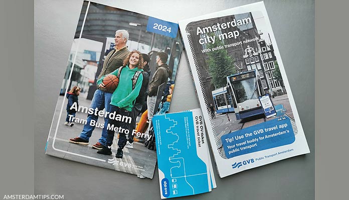 gvb amsterdam tram maps