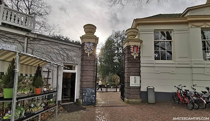 hortus amsterdam entrance