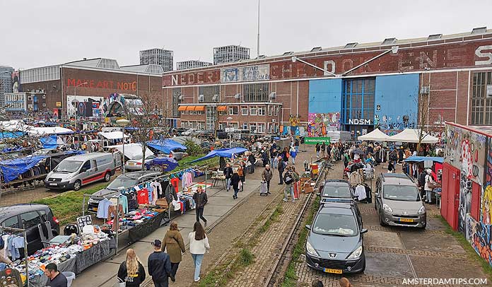 ij-hallen outdoor market ndsm amsterdam