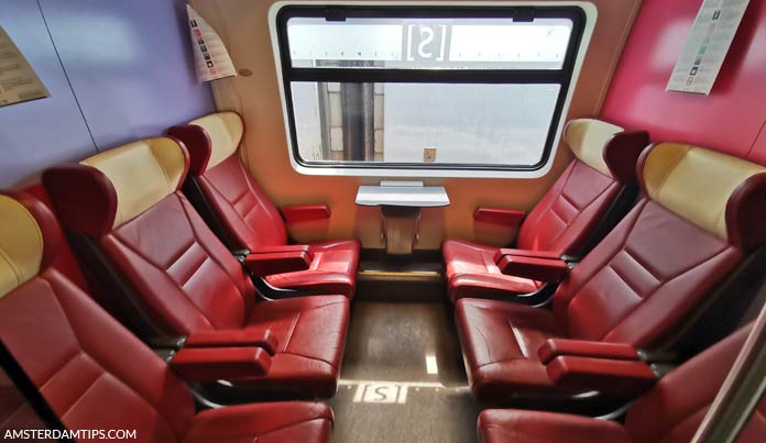 intercity brussels 1st class compartment