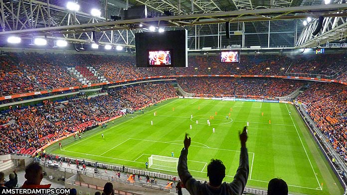 netherlands football match johan cruyff arena amsterdam