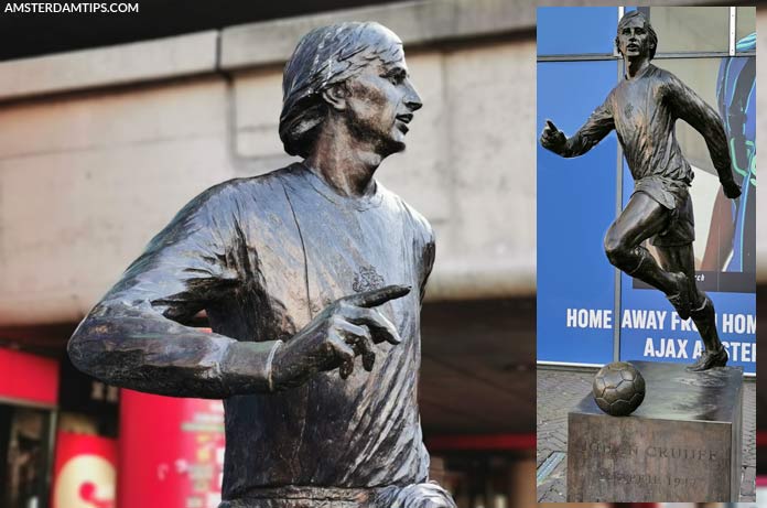 johan cruyff statue at arena in amsterdam