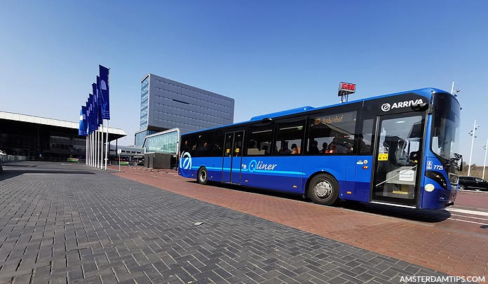 arriva express bus 852 at europaplein amsterdam