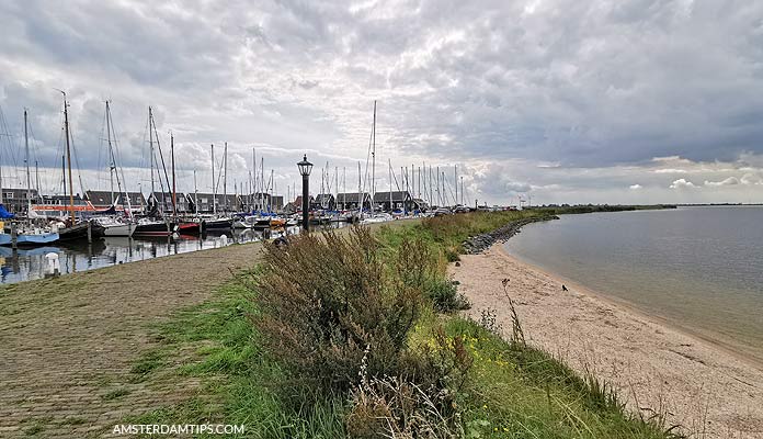 marken beach and harbour