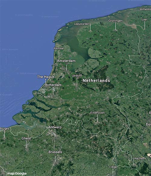 netherlands map