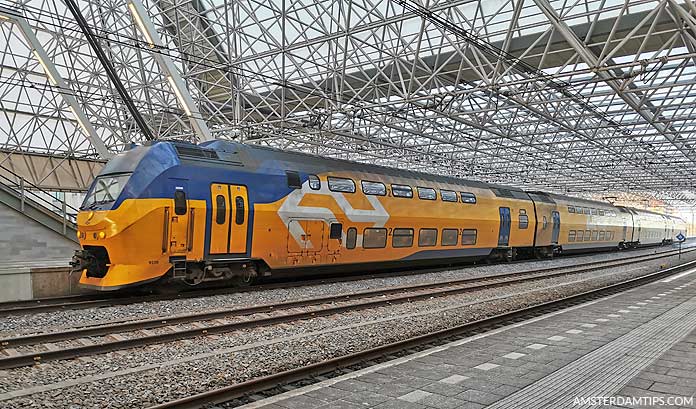 ns intercity train at zaandam