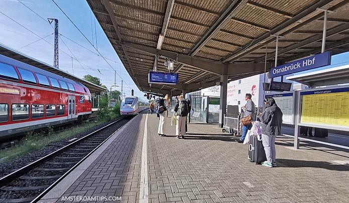 osnabruck hbf station - hamburg-bound ice train