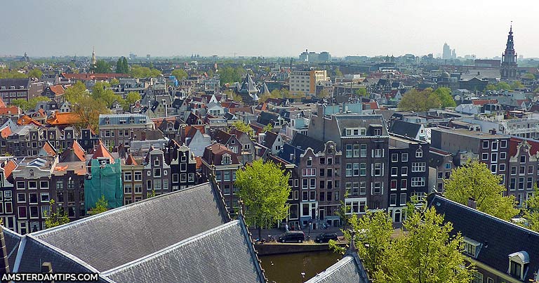 oude kerk tower amsterdam view