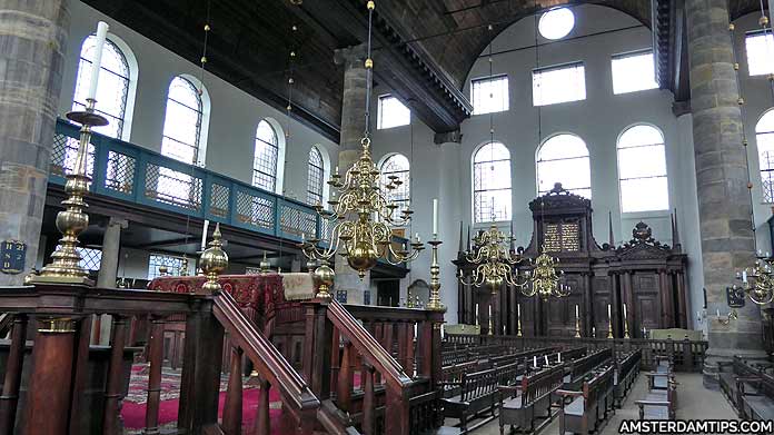 portuguese synagogue amsterdam interior