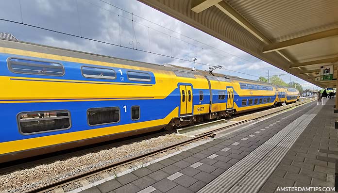 ns intercity train at roermond station