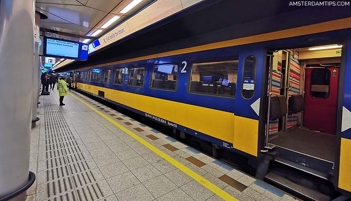 intercity direct train at schiphol airport
