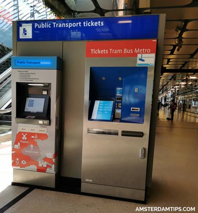 public transport ticket machine amsterdam