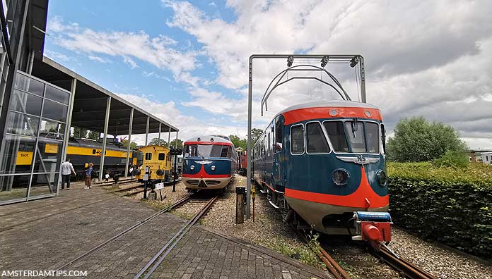 trains at spoorwegmuseum utrecht