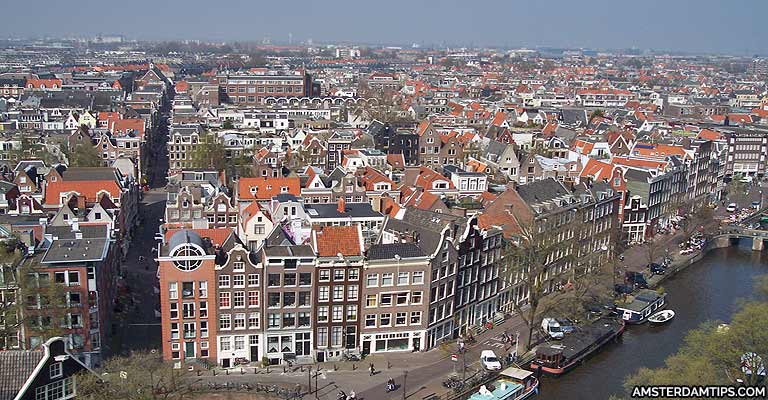westerkerk tower amsterdam view